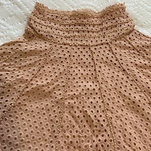 Under the knee midi Pink Skirt XS